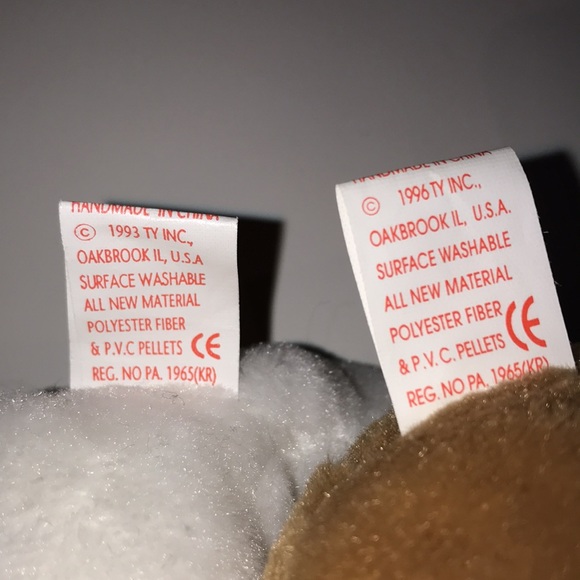 Set of 4 Ty Beanie Baby Babies bears - Picture 5 of 11